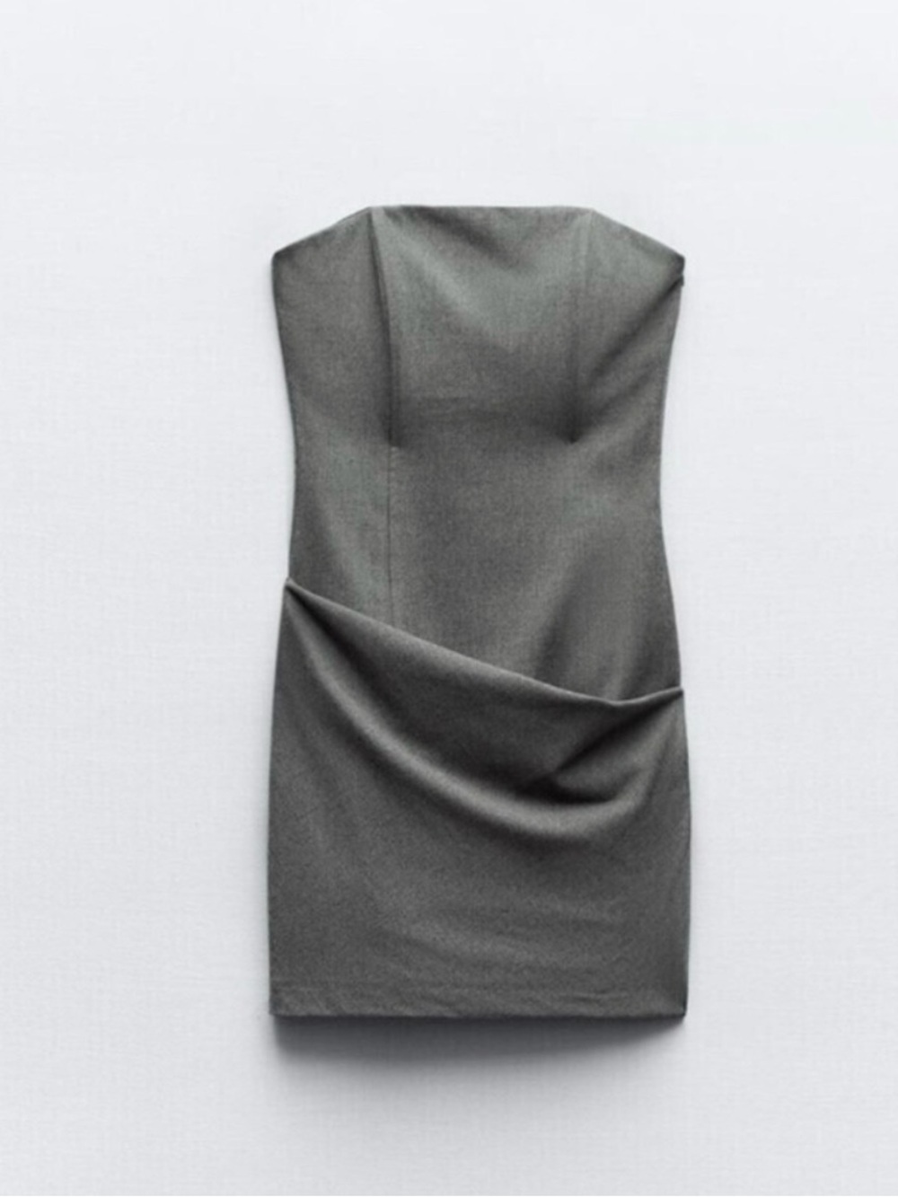 Zara Strapless Sheath Dress in Gray